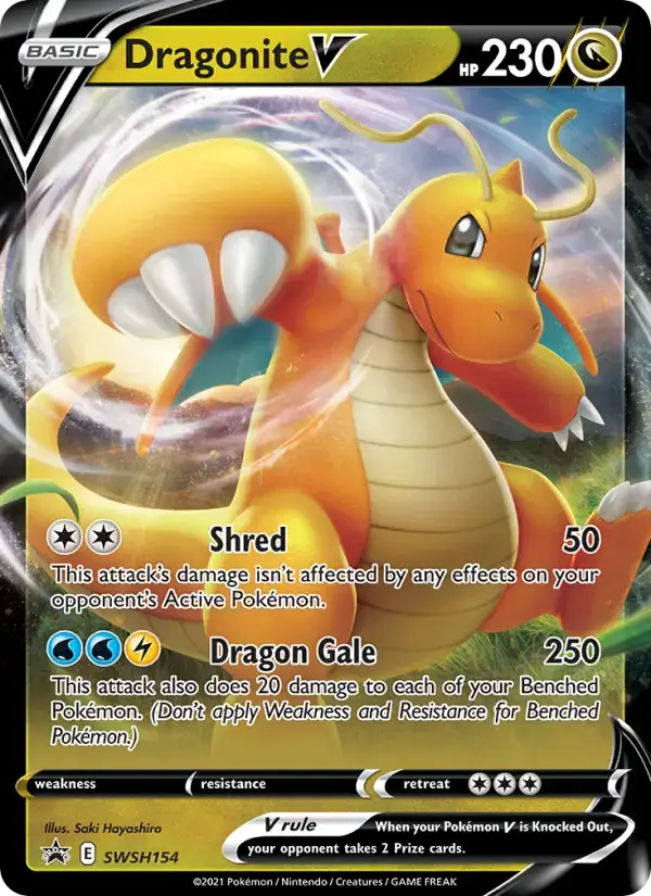 Dragonite V #SWSH154 — Sword & Shield Promos