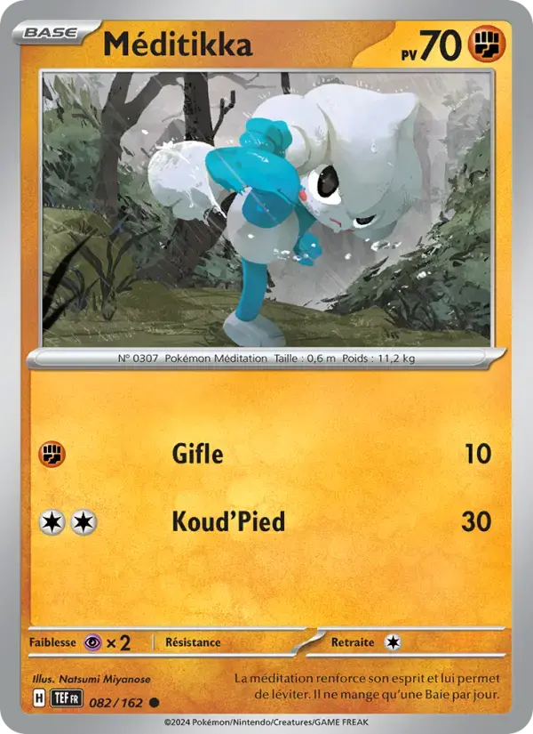 Carte Pokémon Méditikka #082 — Forces Temporelles