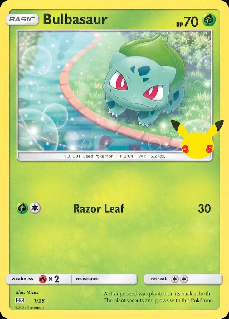 Carte Pokémon Bulbizarre #1 — 2021 Promo McDonald's