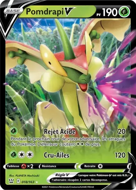 Carte Pokémon Pomdrapi-V #018/163 — Jumbo