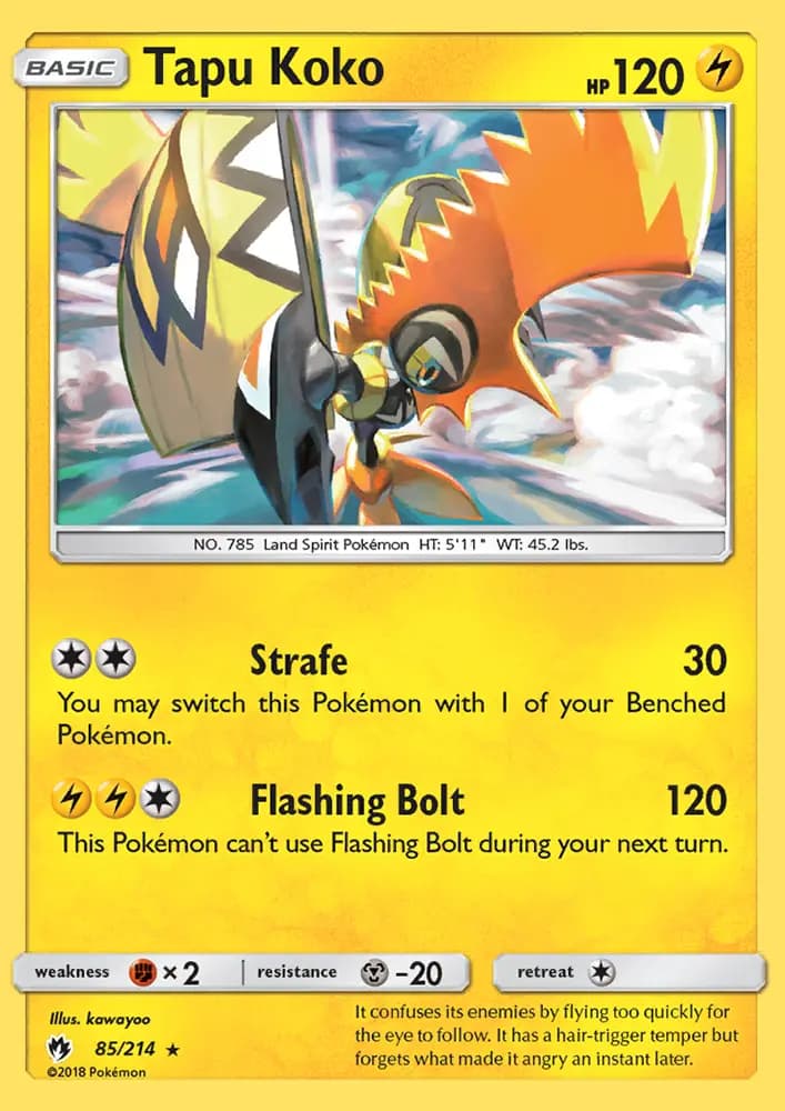 Tapu Koko #85 — Lost Thunder