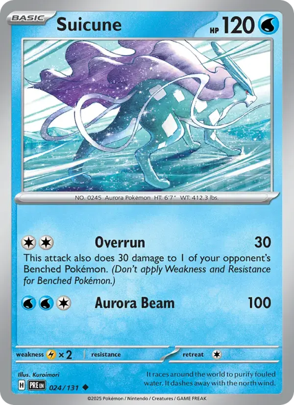 Suicune #024 — Prismatic Evolutions