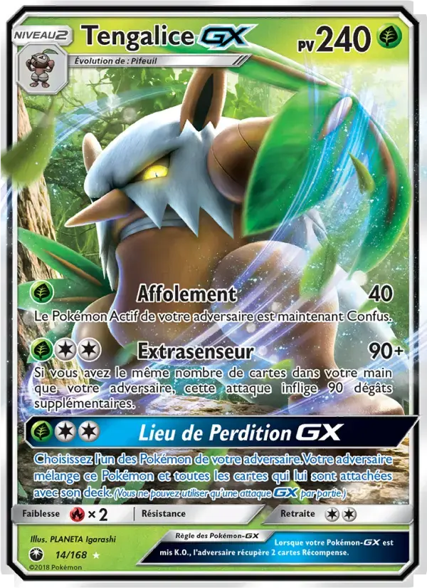 Carte Pokémon Tengalice GX #14 — Tempête Céleste