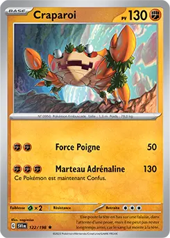 Carte Pokémon Craparoi #122 Cosmos — Écarlate et Violet