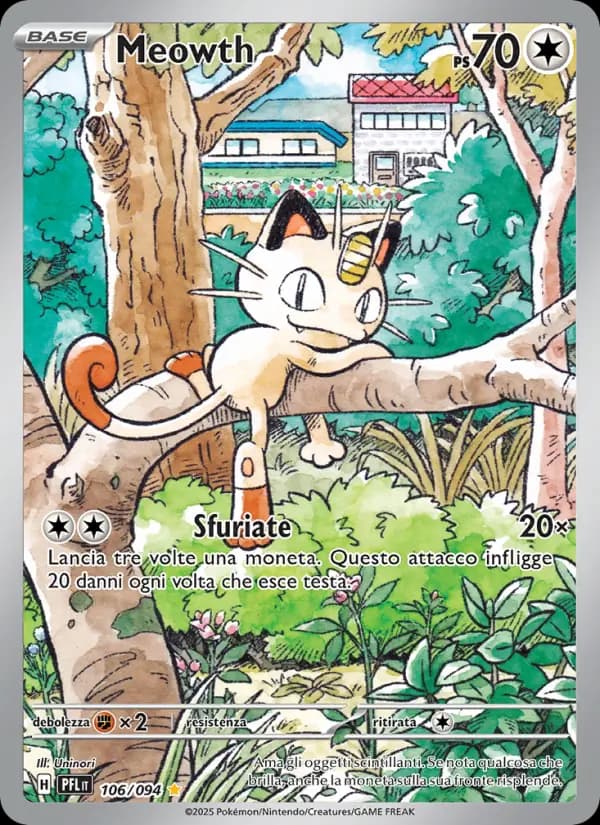 Carte Pokémon Miaouss #106 — Flammes Fantasmagoriques