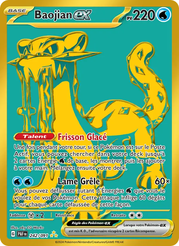 Carte Pokémon Baojian-ex #242 — Destinées de Paldea