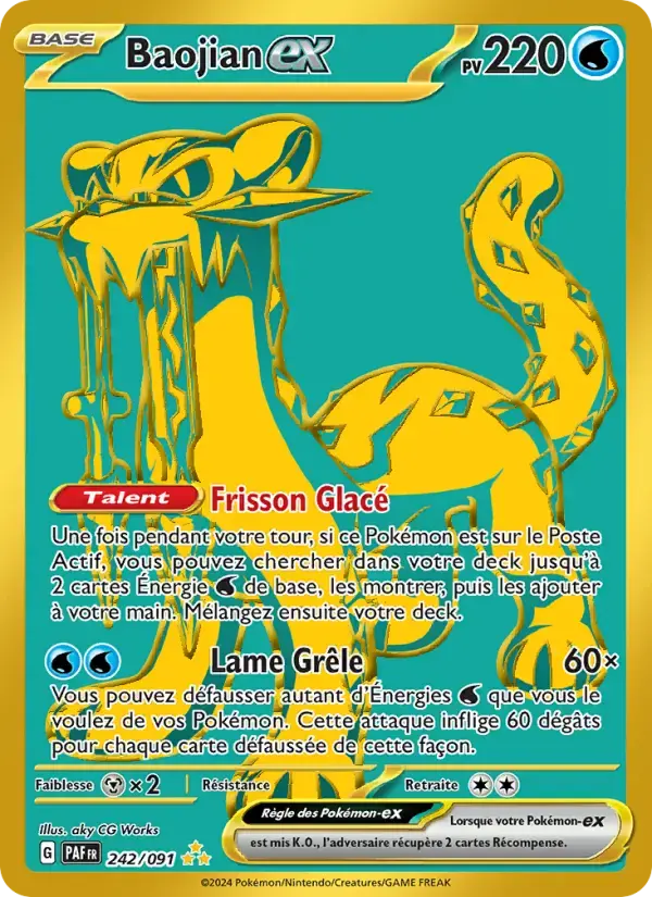 Carte Pokémon Baojian-ex #242 — Destinées de Paldea