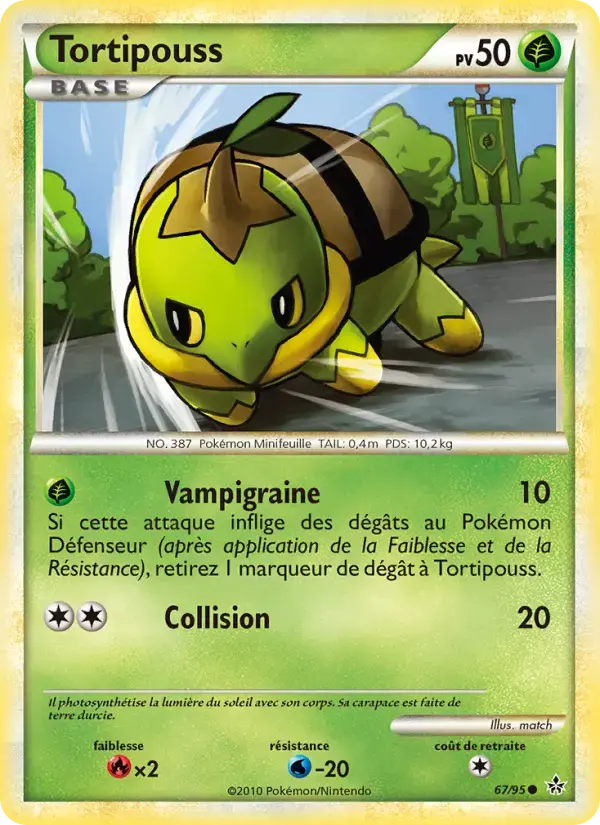 Carte Pokémon Tortipouss #67 — Déchaînement