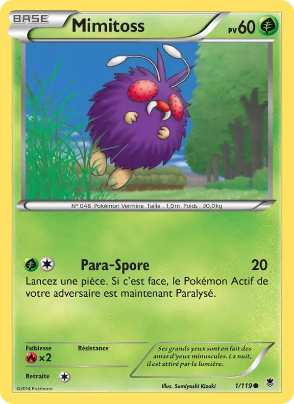 Carte Pokémon Mimitoss #1 — Vigueur Spectrale