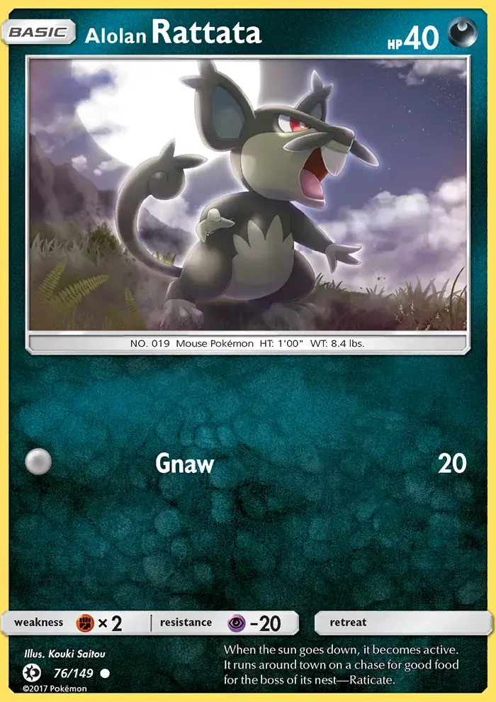 Alolan Rattata #76 — Sun & Moon
