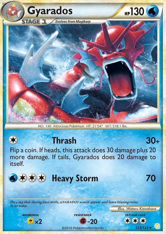 Gyarados #123 — HeartGold SoulSilver