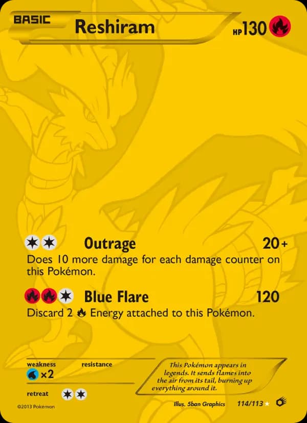 Reshiram #114 — Legendary Treasures