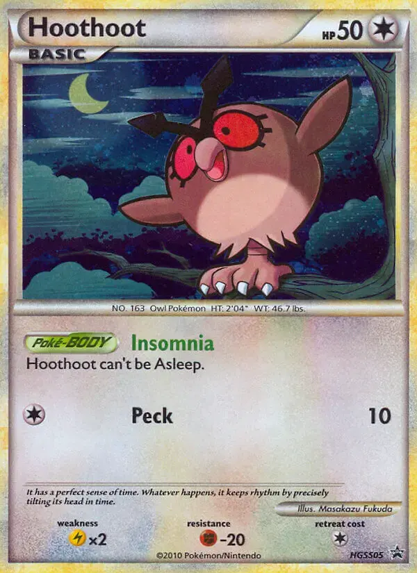 Carte Pokémon Hoothoot #HGSS05 — Promos HeartGold SoulSilver