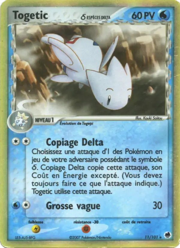 Carte Pokémon Togetic δ #011 — Île des Dragons