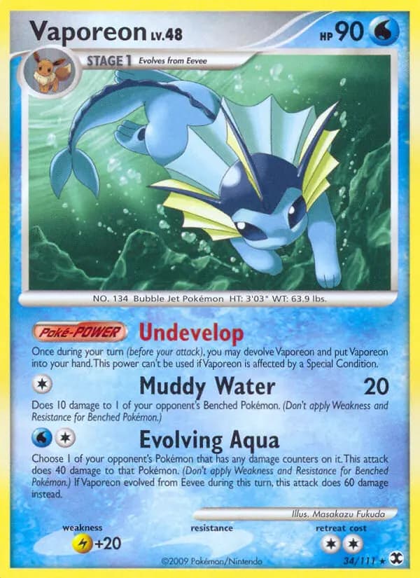 Vaporeon #34 — Rising Rivals