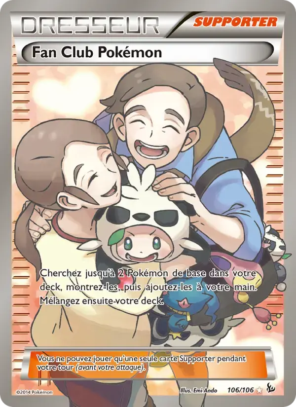 Carte Pokémon Fan Club Pokémon #106 — Étincelles