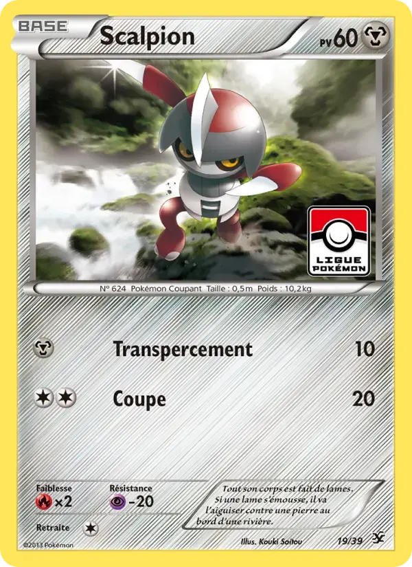 Carte Pokémon Scalpion #19 — Bienvenue à Kalos