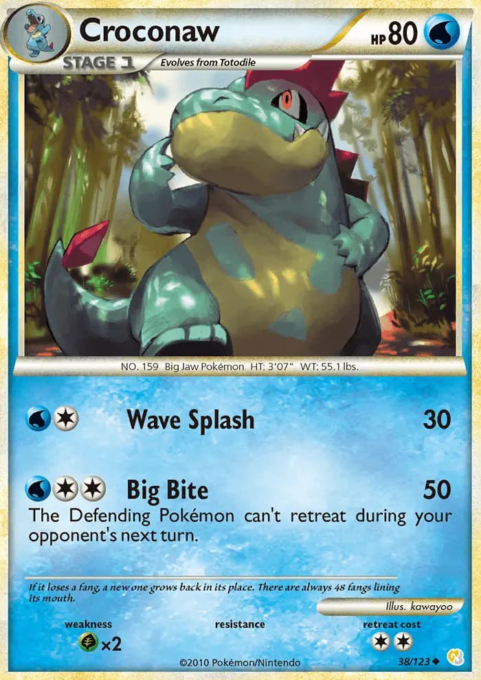 Croconaw #38 — HeartGold SoulSilver