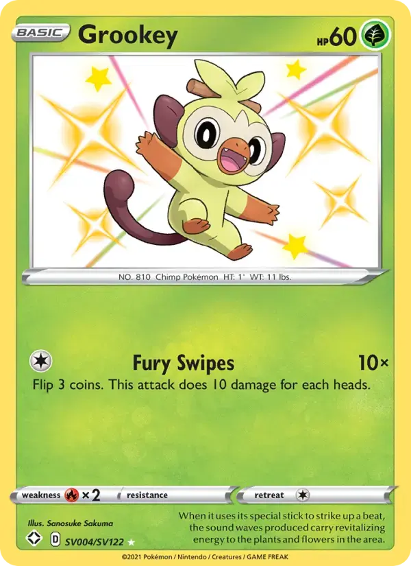Grookey #SV004 — Shining Fates