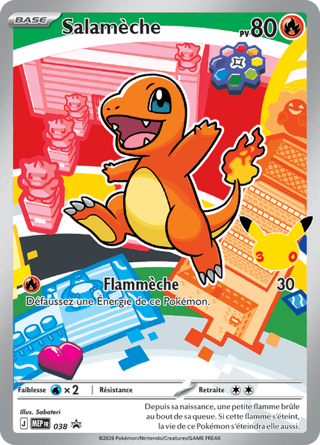 Carte Pokémon Salamèche #038 — Promos Méga-Évolution