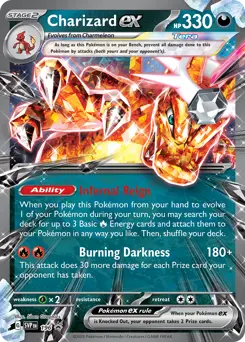 Carte Pokémon Dracaufeu-ex #196 — Promos Écarlate et Violet