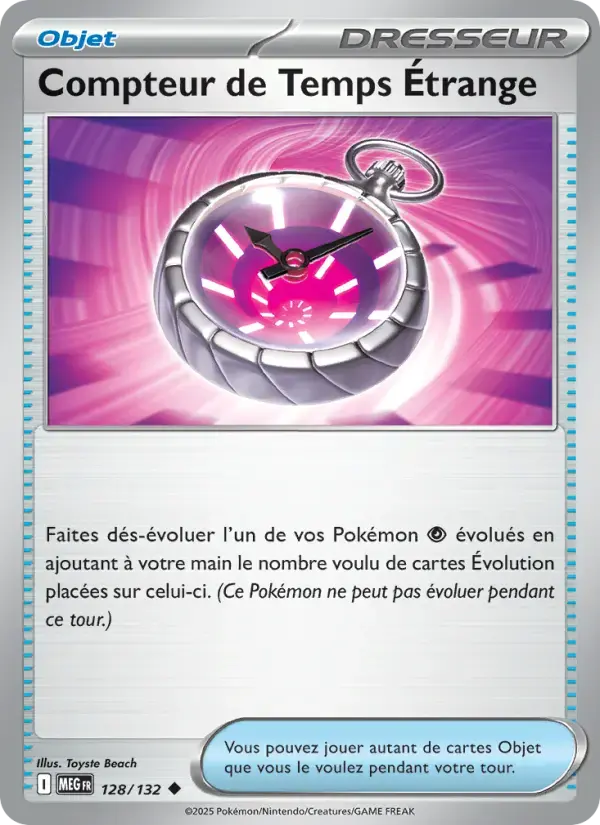 Carte Pokémon Compteur de Temps Étrange #128 — Méga-Évolution