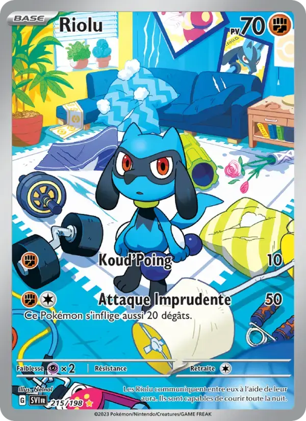 Carte Pokémon Riolu #215 — Écarlate et Violet