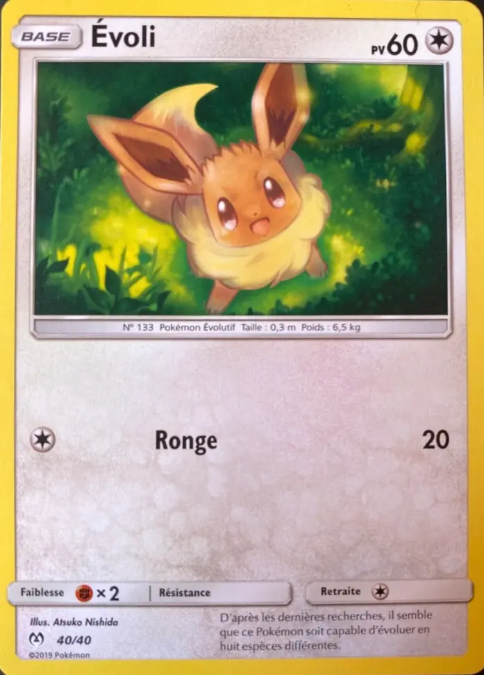 Carte Pokémon Évoli #40 — 2019 Promo McDonald's