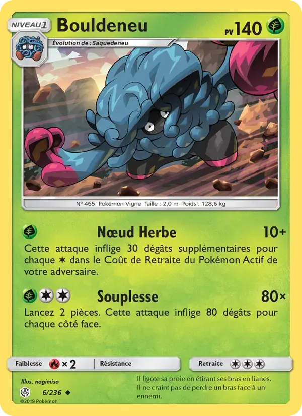 Carte Pokémon Bouldeneu #6 — Éclipse Cosmique
