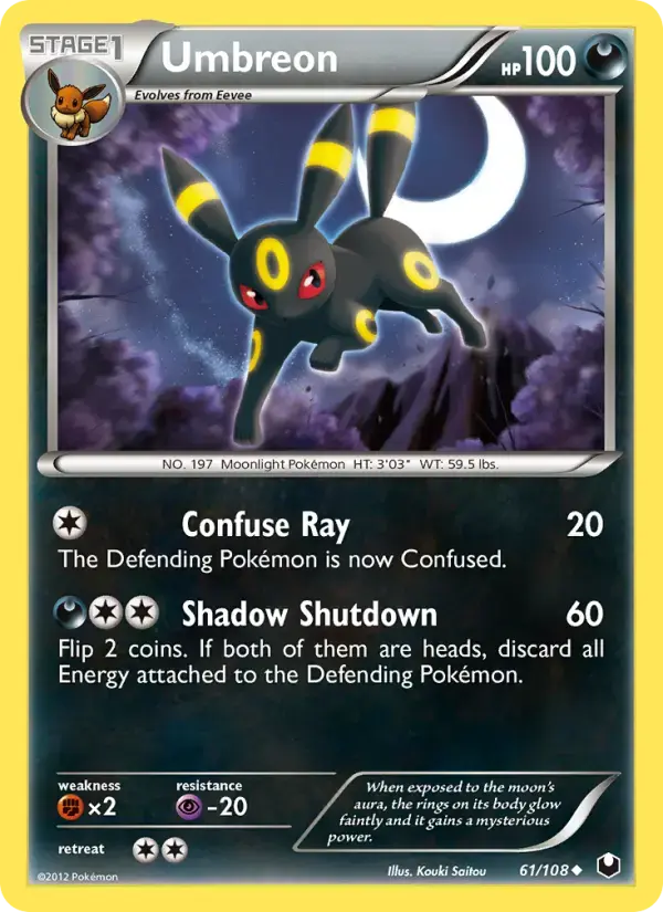 Umbreon #61 — Dark Explorers