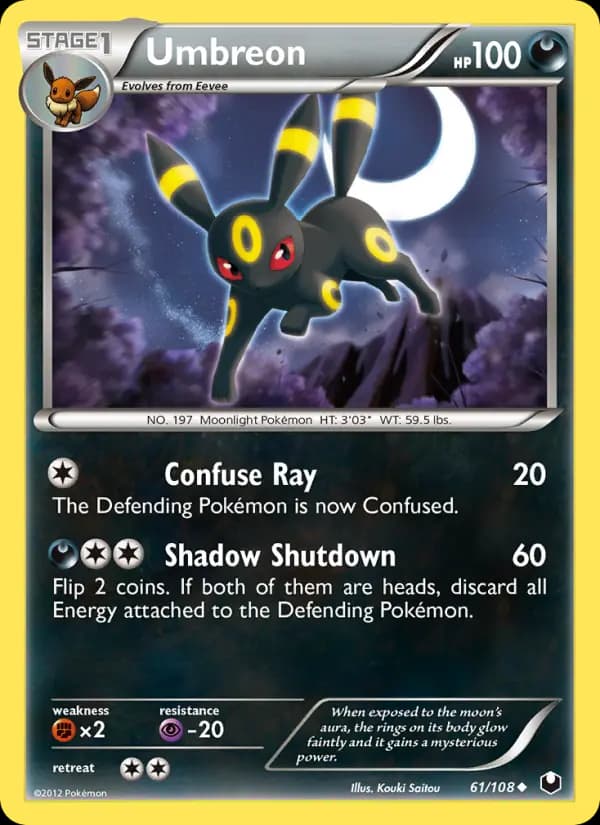 Umbreon #61 — Dark Explorers
