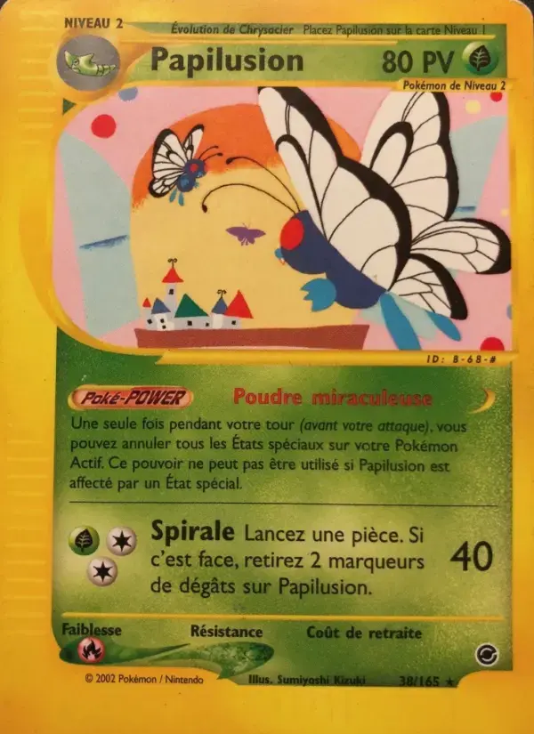 Carte Pokémon Papilusion #38 — Expédition
