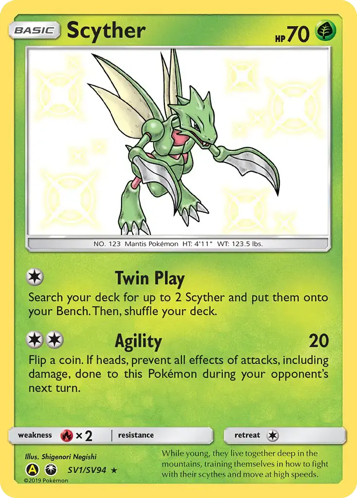 Scyther #SV1 — Hidden Fates