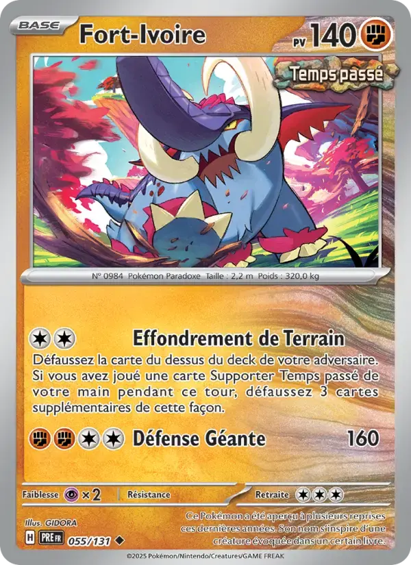 Carte Pokémon Fort-Ivoire #055 — Évolutions Prismatiques