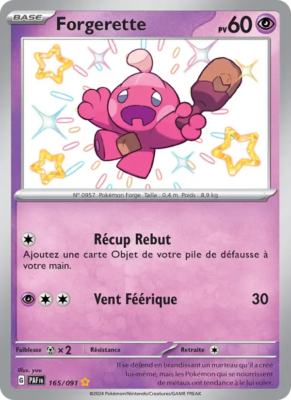 Carte Pokémon Forgerette #165 — Destinées de Paldea