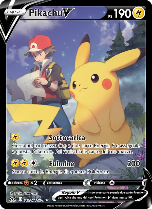 Carte Pokémon Pikachu V #TG16 — Origine Perdue