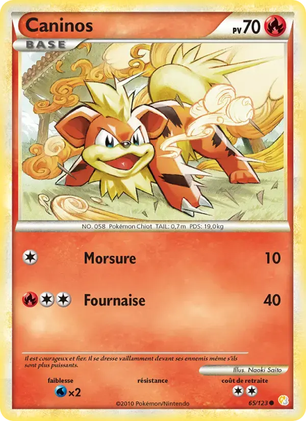 Carte Pokémon Caninos #65 — HeartGold SoulSilver