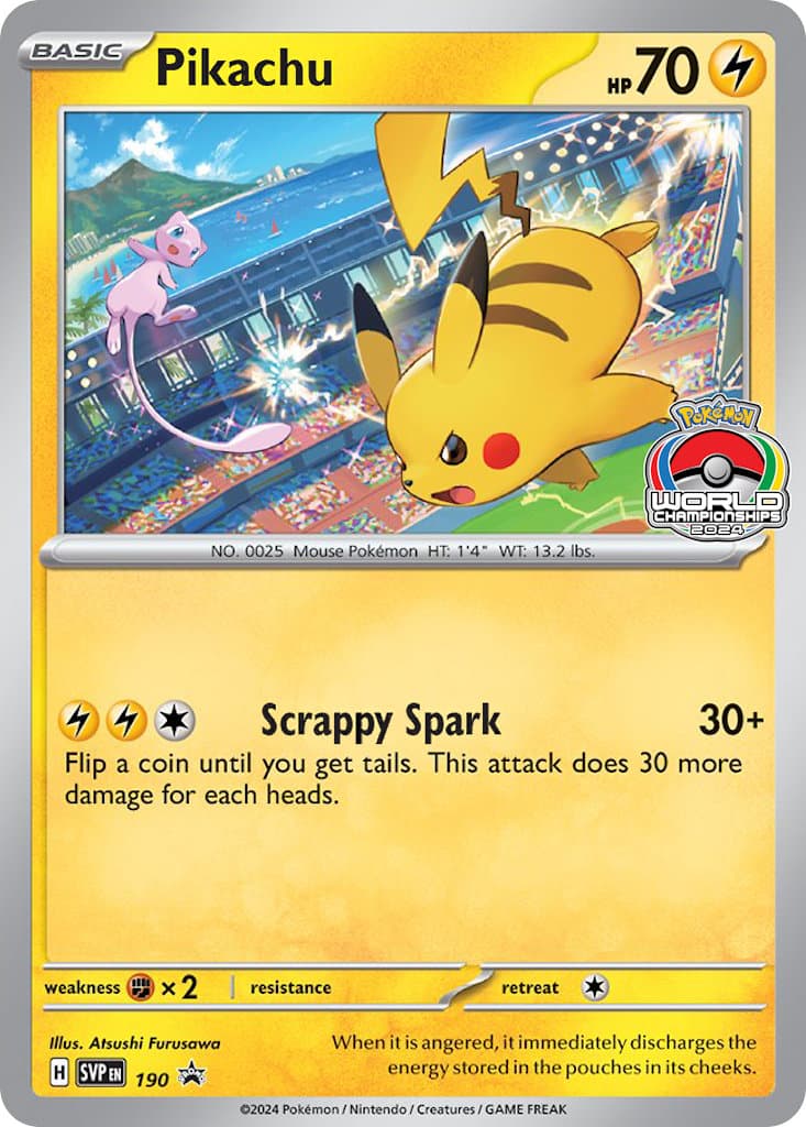 Carte Pokémon Pikachu #190 — Promos Écarlate et Violet