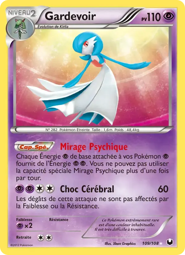 Carte Pokémon Gardevoir #109 — Explorateurs Obscurs