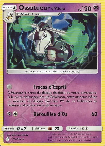 Carte Pokémon Ossatueur d’Alola #75 — Harmonie des Esprits