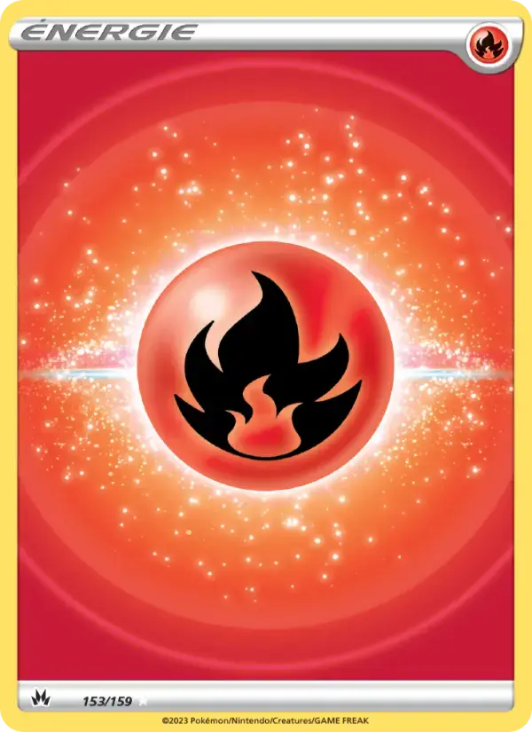 Carte Pokémon Énergie Feu #153 — Zénith Suprême
