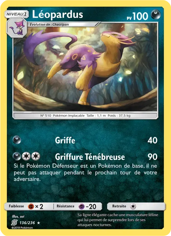 Carte Pokémon Léopardus #136 — Harmonie des Esprits