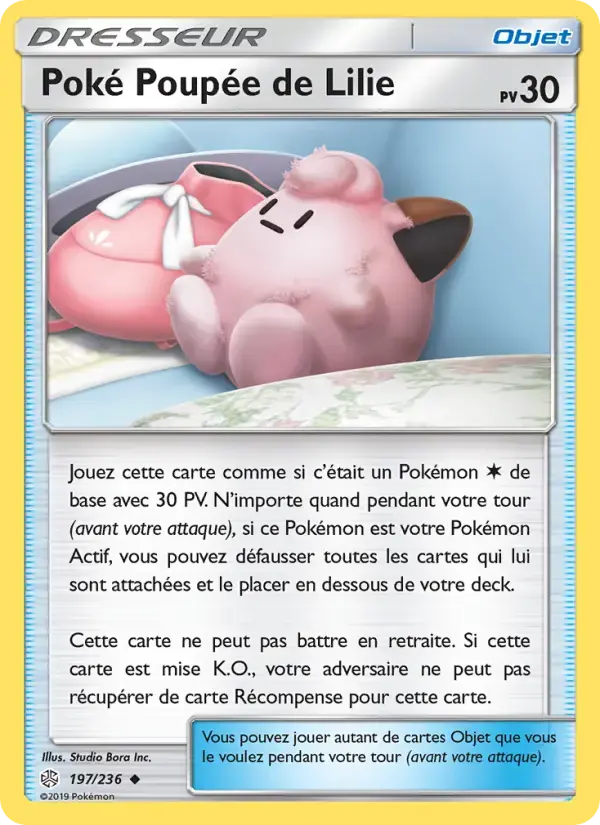 Carte Pokémon Poké Poupée de Lilie #197 — Éclipse Cosmique
