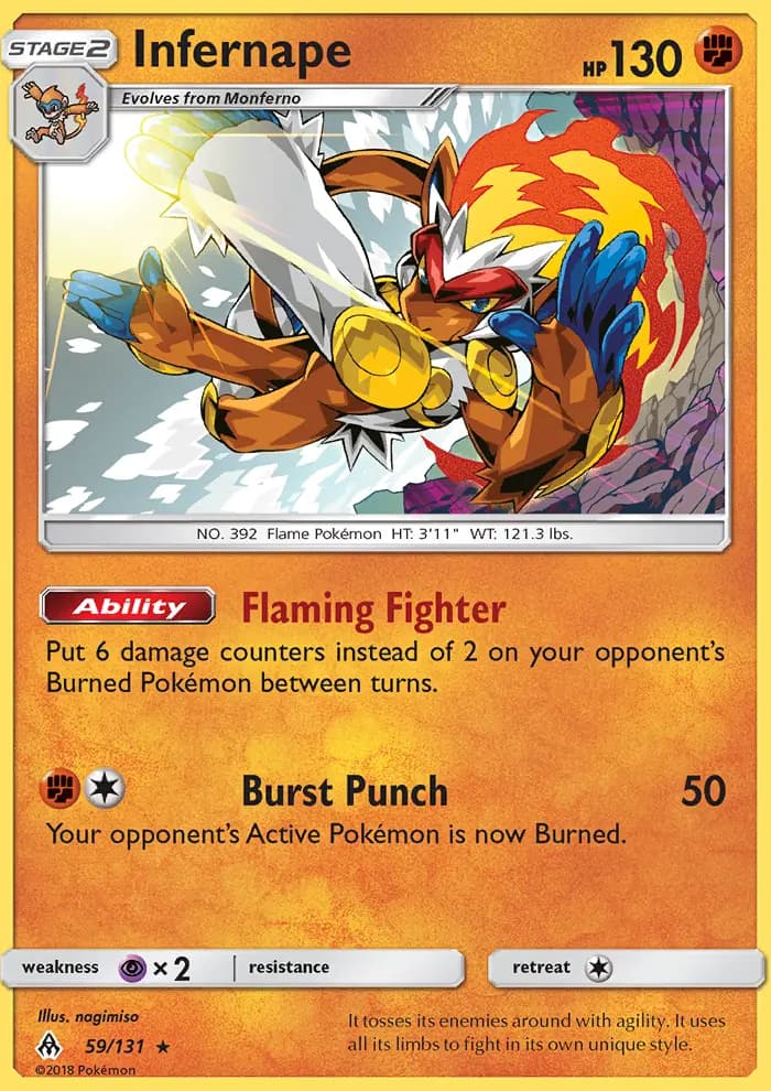 Infernape #59 — Forbidden Light