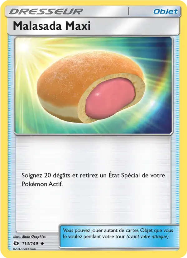 Carte Pokémon Malasada Maxi #114 — Soleil et Lune