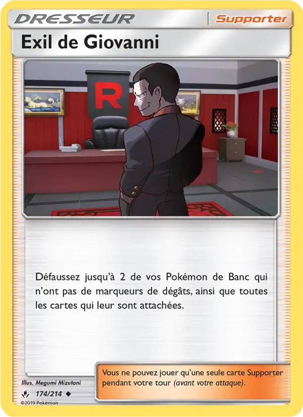 Carte Pokémon Exil de Giovanni #174 — Alliance Infaillible