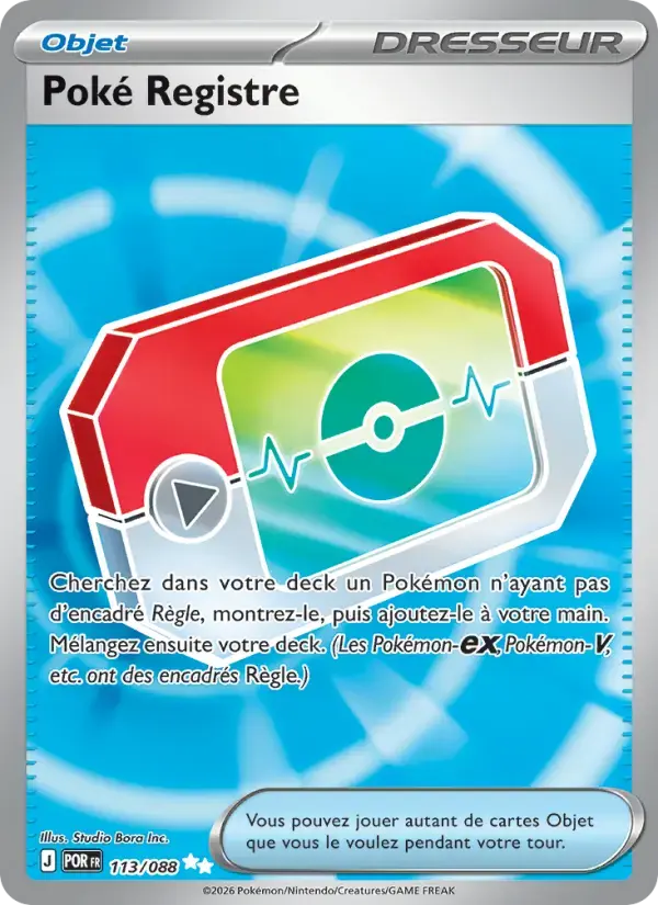 Carte Pokémon Poké Registre #113 — Équilibre Parfait