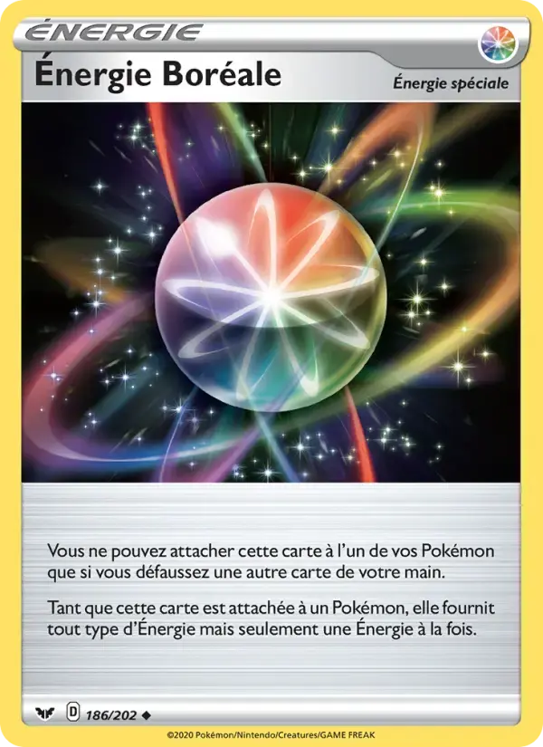 Carte Pokémon Énergie Boréale #186 — Épée et Bouclier