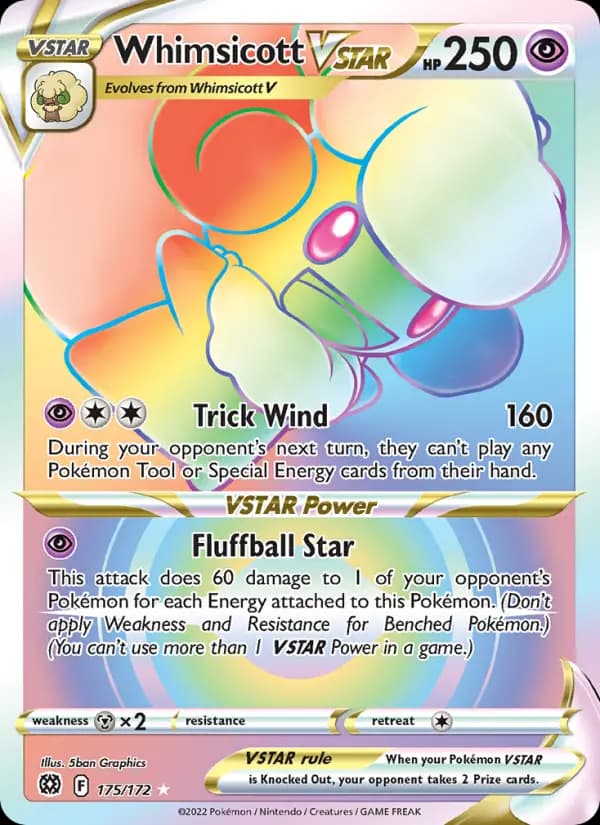 Whimsicott VSTAR #175 — Brilliant Stars