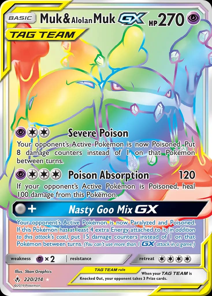 Muk & Alolan Muk GX #220 — Unbroken Bonds